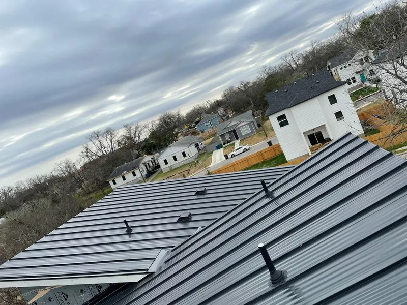Standing seam metal roof panels with vents for Skylight Repair in Indian River Estates